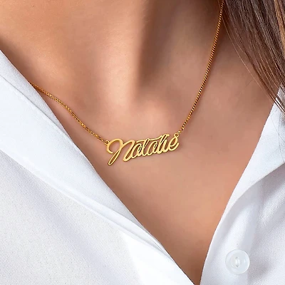 Personalized Single Word Necklace