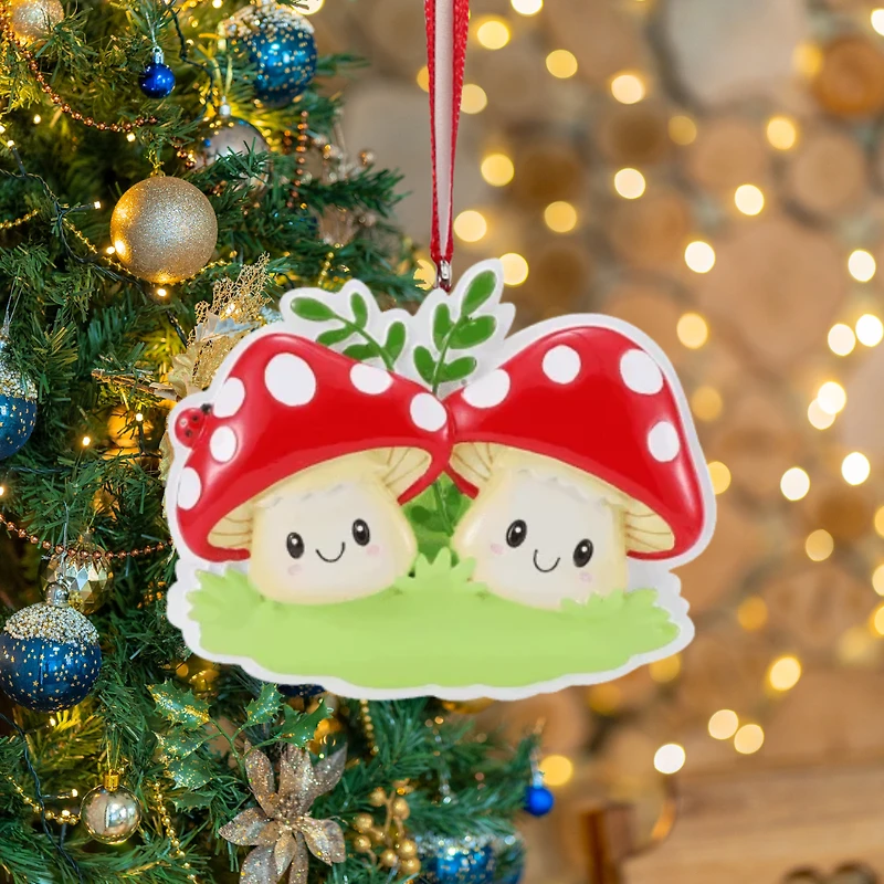Mushroom Couple Ornament
