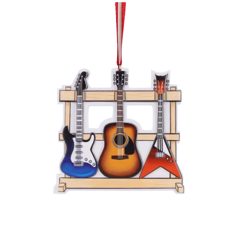 New 3 Guitar Ornament
