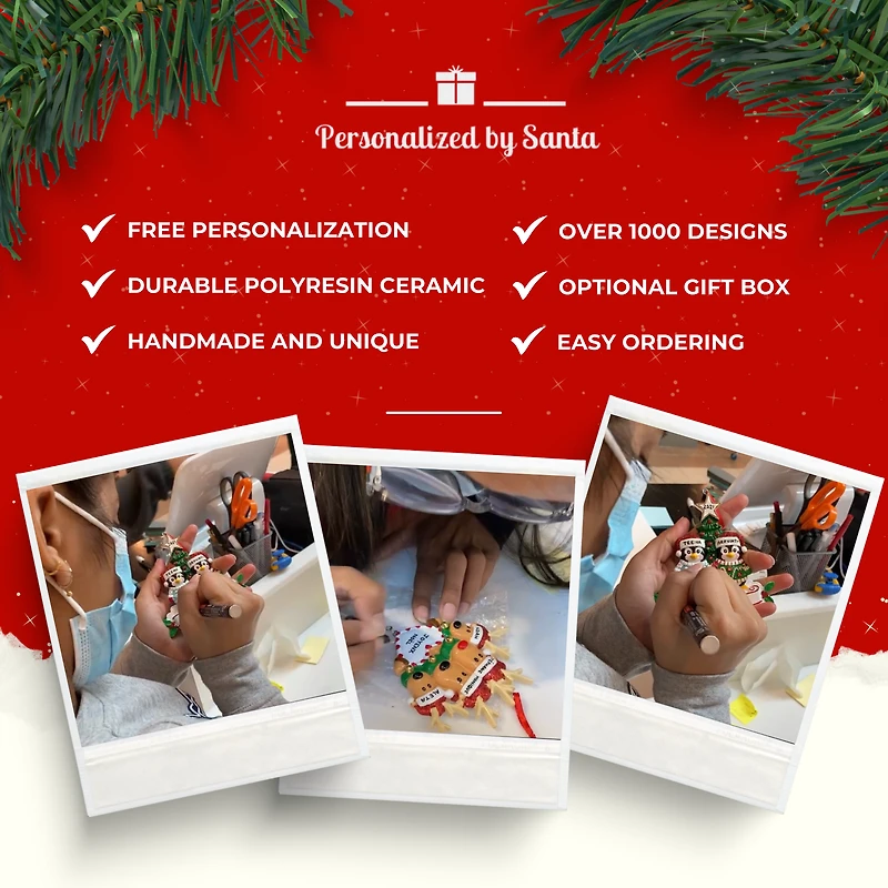 Elves Family of Ornament