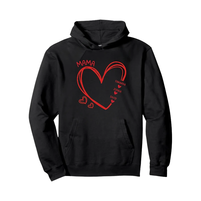 Mama's Heart Personalized Hoodie