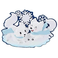 Arctic Fox Family of 2 Ornament