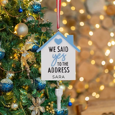 We Said Yes to the Address House w/Dangling Ornament