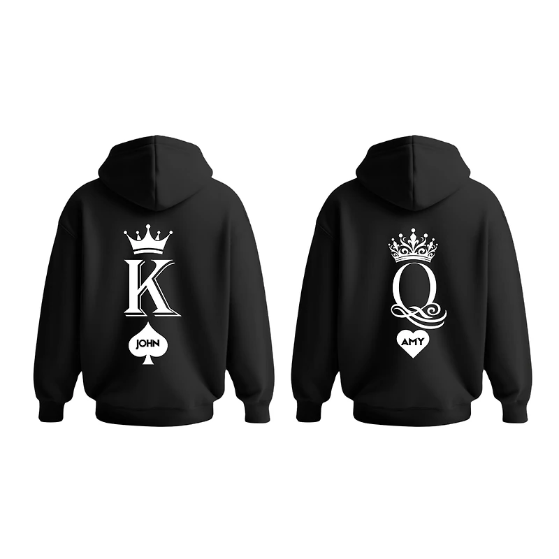 King and Queen Couple Hoodie