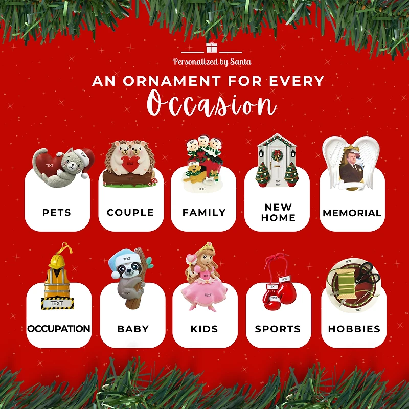 Christmas Sweater Penguin Family of 4 Ornament
