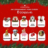 Christmas Sweater Penguin Family of 4 Ornament