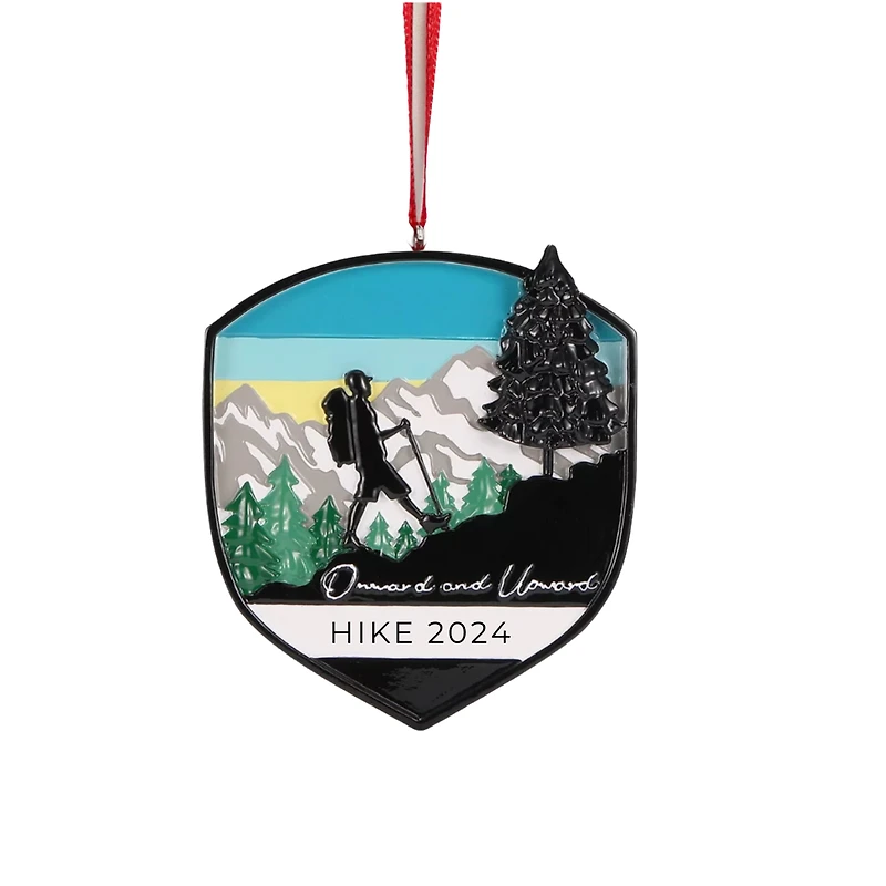 Adventure Badge Climbing/Hiking Ornament