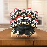 Black Bear Family of 9- Table Topper Stand Decoration