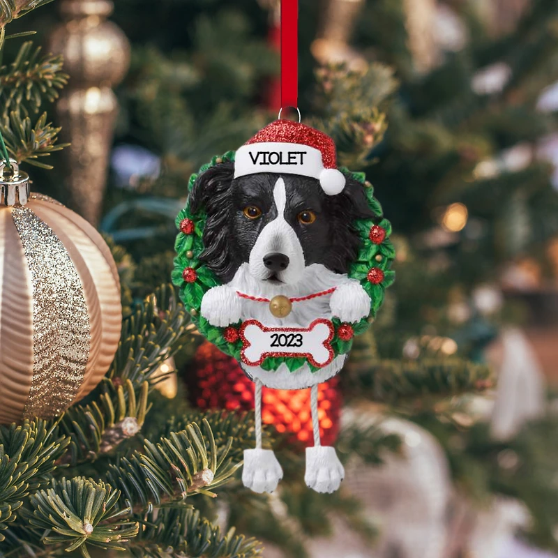 Border Collie Dog Ornament