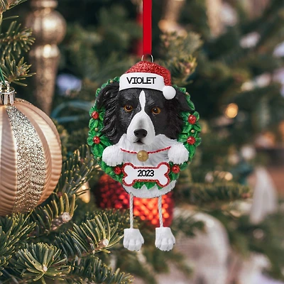 Border Collie Dog Ornament