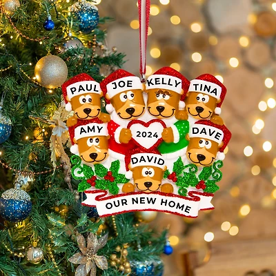 Brown Bear Family of Ornament