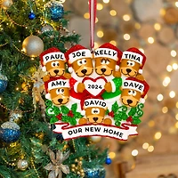 Brown Bear Family of Ornament