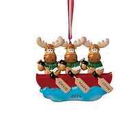 Canoe Moose Family of Ornament