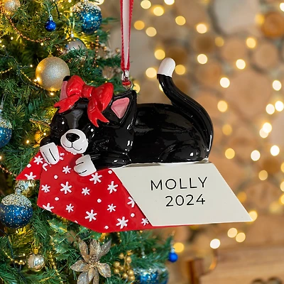 Cat Giftbox Ornament