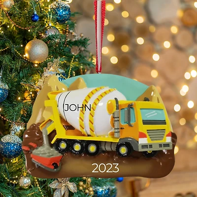 Cement Truck Ornament