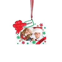 Christmas Frame Red Green Ornament