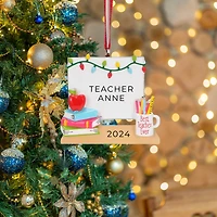 Christmas White Board for Teacher Ornament