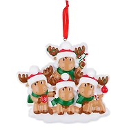 Cutesy Moose Family of Ornament