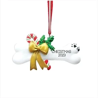 Dog Bone with Holly Ornament