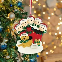 Doghouse Family of 5 Ornament