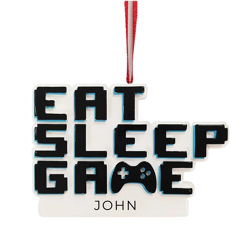 Eat, Sleep, Game Ornament