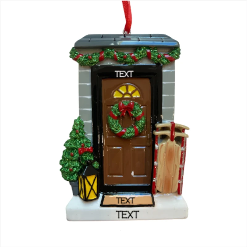 Elegant Brown Door Ornament