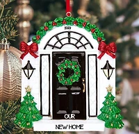 Elegant Black Door Ornament