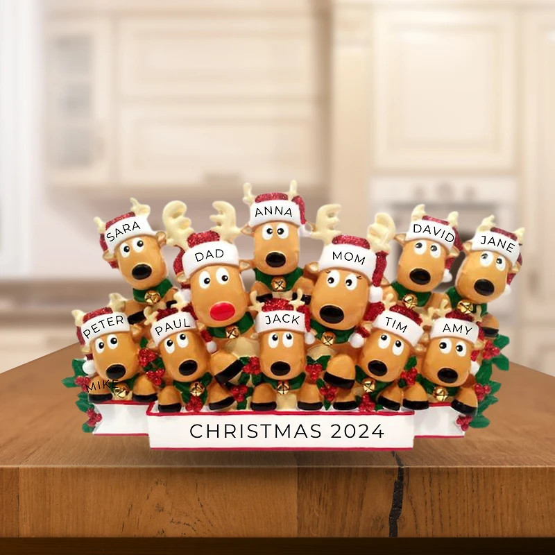 Reindeer Family of - Table Topper Stand Decoration