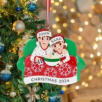 Family of 2 Movie Night Ornament