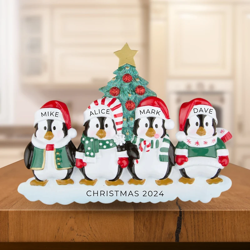 Winter Family of 4 Table Topper