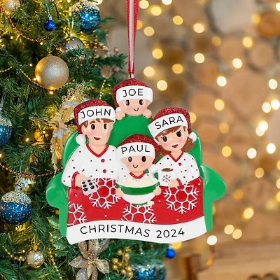 Family of Movie Night Ornament