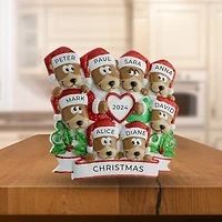 Brown Bear Family of 8- Table Topper Stand Decoration