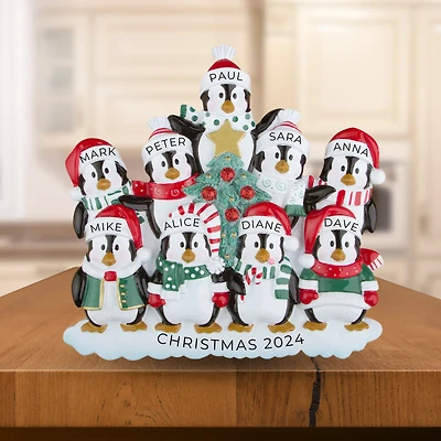 Winter Family of 9 Table Topper