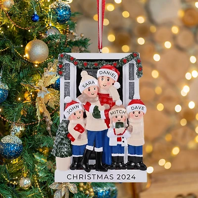 Farm House Family of 5 Ornament