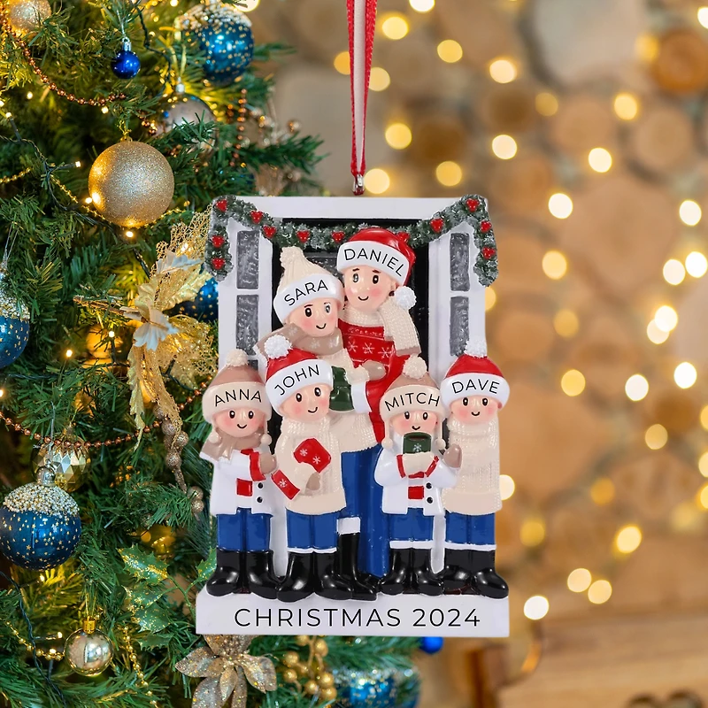 Farm House Family of 6 Ornament