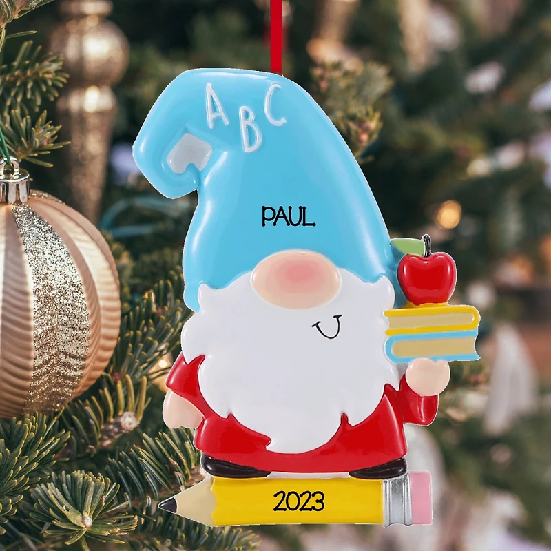 Gnome Teacher Ornament