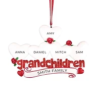 Grandchildren with Five Hearts Ornament