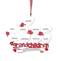 Grandchildren with Nine Hearts Ornament