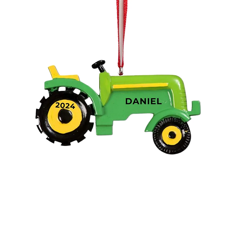 Green Tractor Ornament