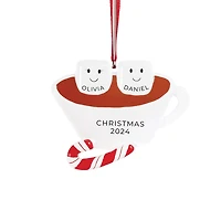 Hot Chocolate Family of 2 Ornament