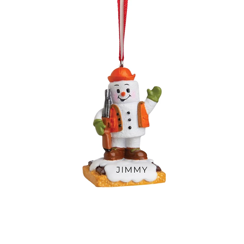 Hunter Snowman Ornament