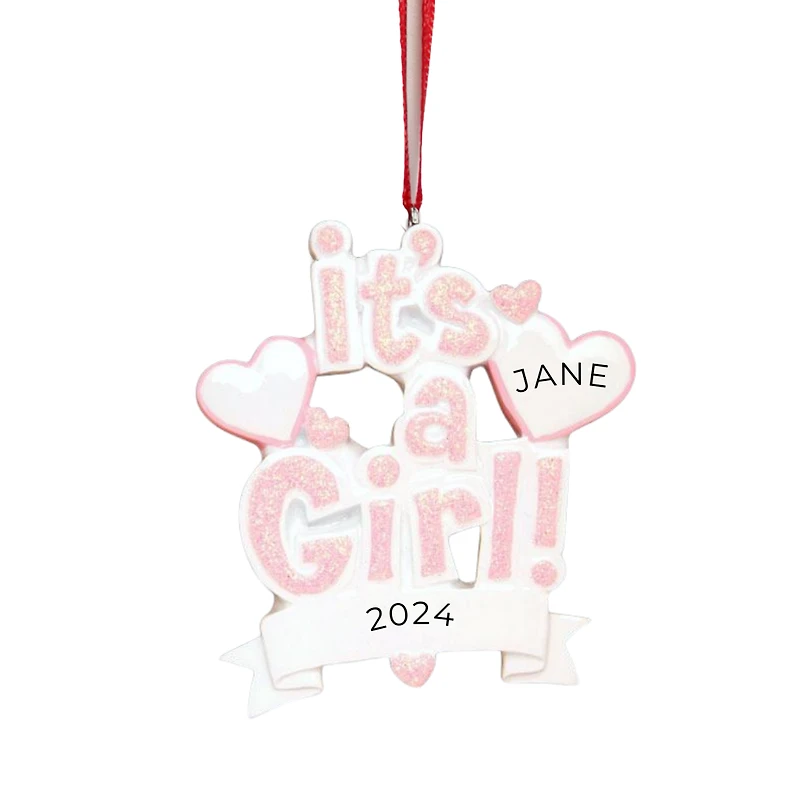 It's a Girl Baby Ornament