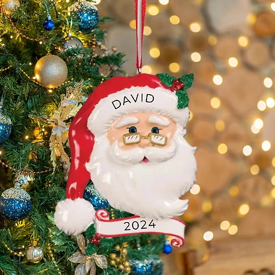 Jolly Santa Ornament