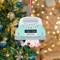 Just Married Car Ornament