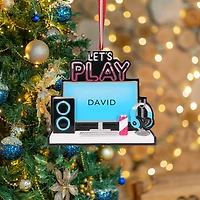 Let's Play Gaming Computer Desktop Ornament