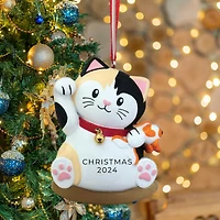 Lucky Cat Maneki Neko Ornament