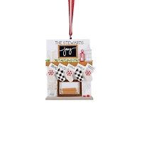 Mantle Stocking Family of 5 Ornament