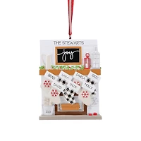 Mantle Stocking Family of 7 Ornament