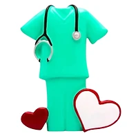 Medical Scrub - Green Ornament
