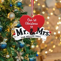 Mr. & Mrs - Our 1st xmas Ornament